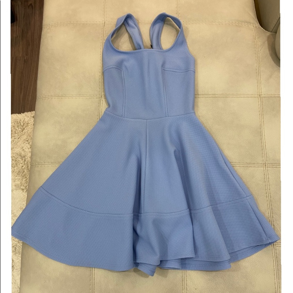 Lulus Blue Skater Dress SZ Small